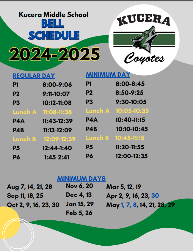  Bell Schedule